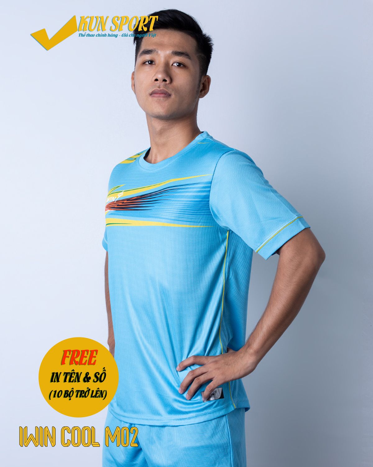 Bộ áo IWIN COOL M02 - Xanh ya