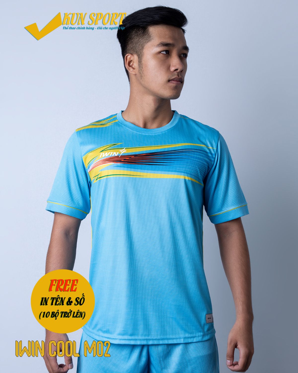 Bộ áo IWIN COOL M02 - Xanh ya