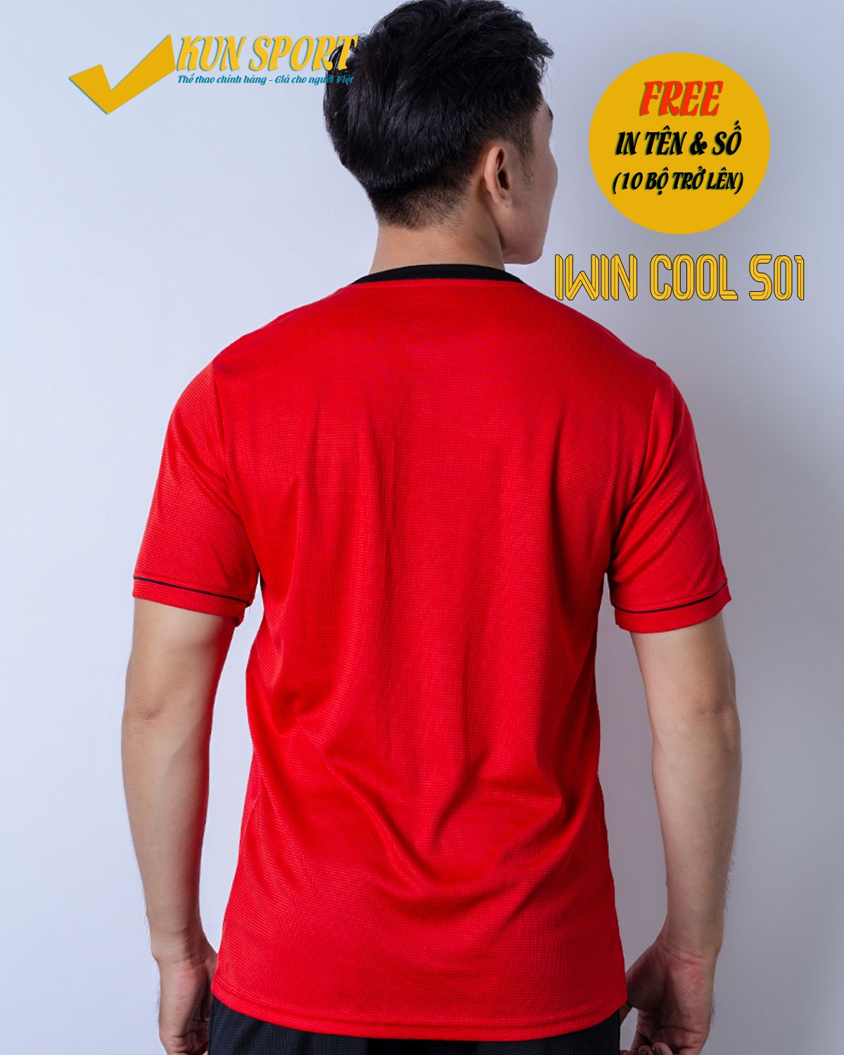 Bộ áo IWIN COOL S01 - Đỏ