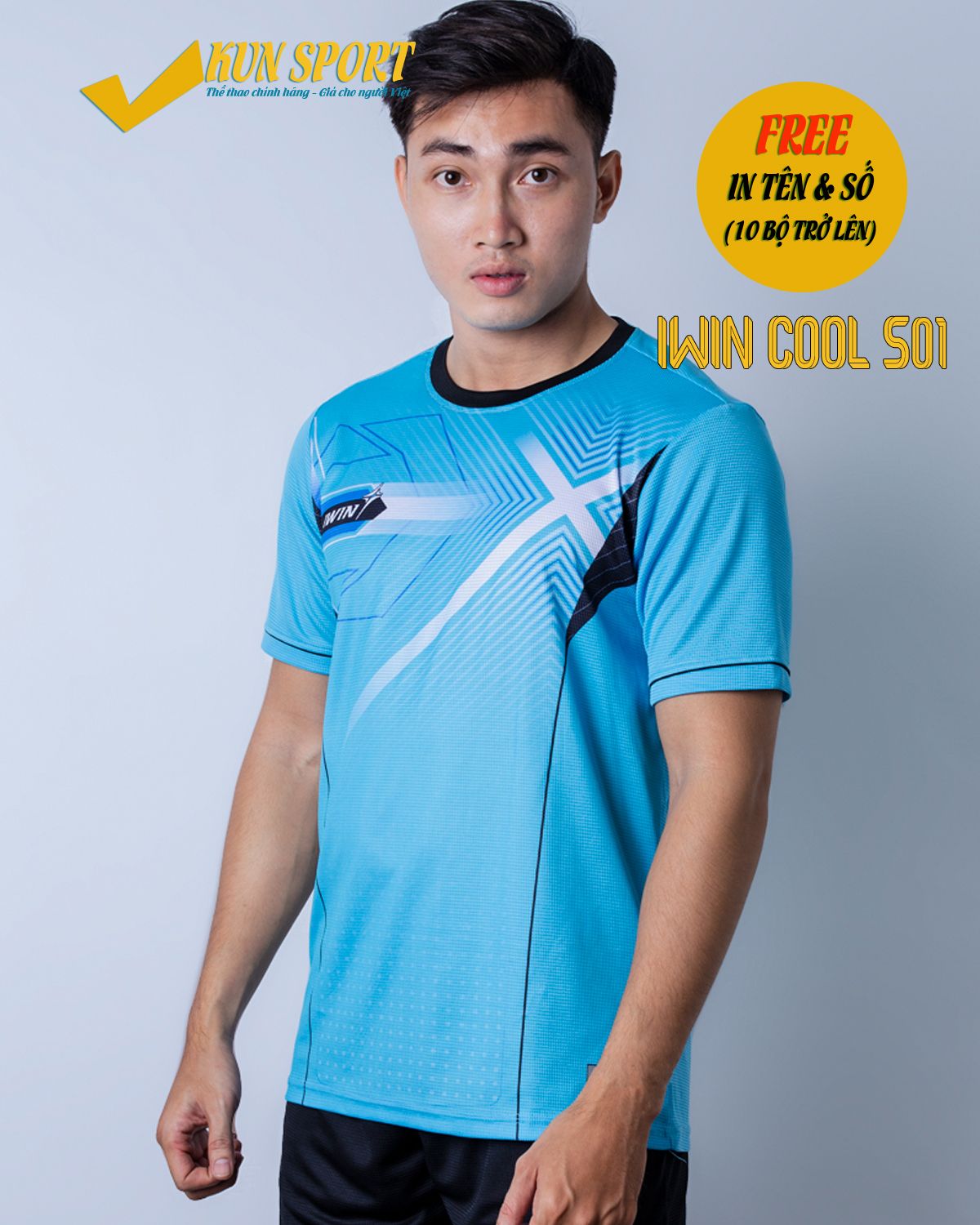 Bộ áo IWIN COOL S01 - Xanh ya