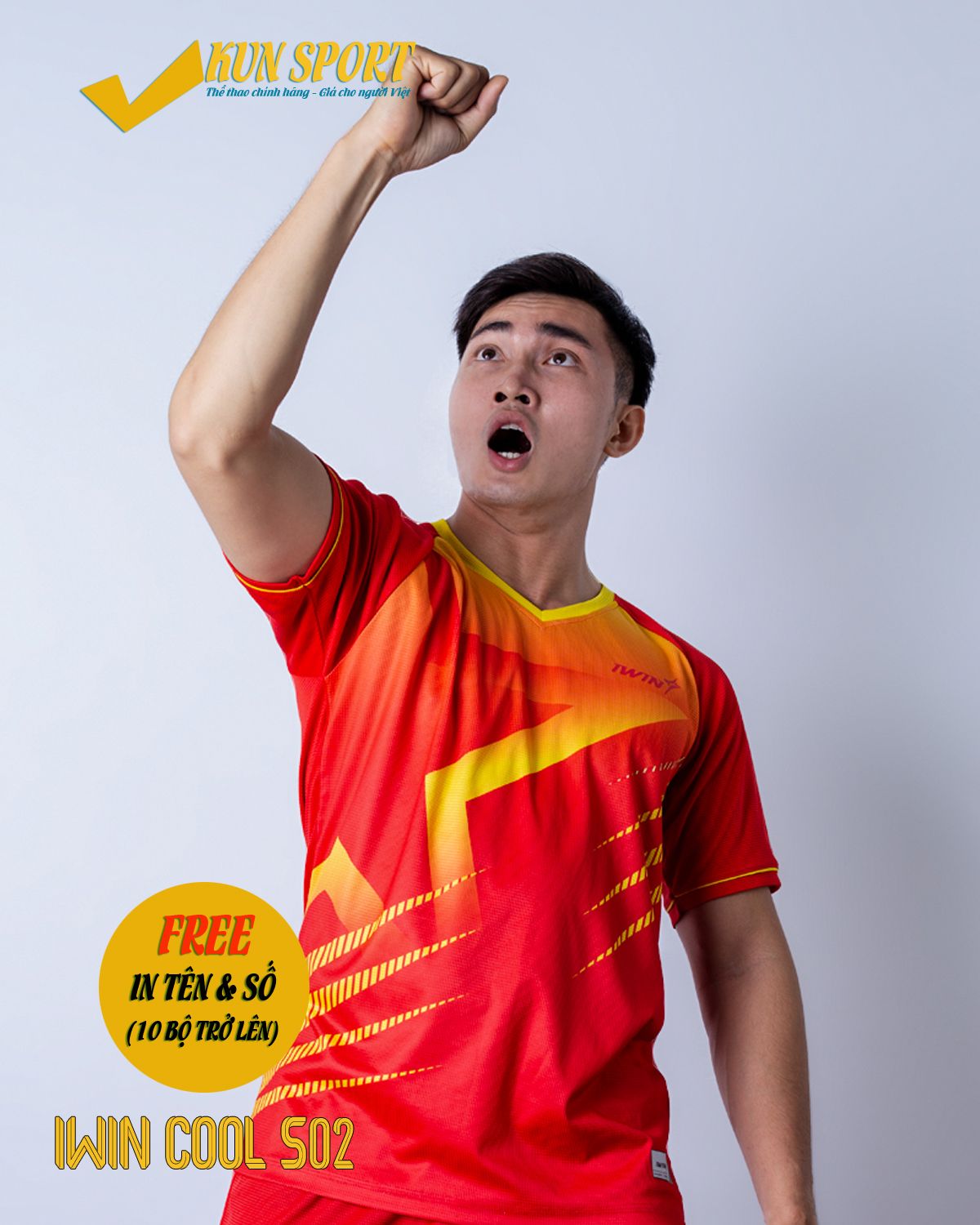 Bộ áo IWIN COOL S02 - Đỏ