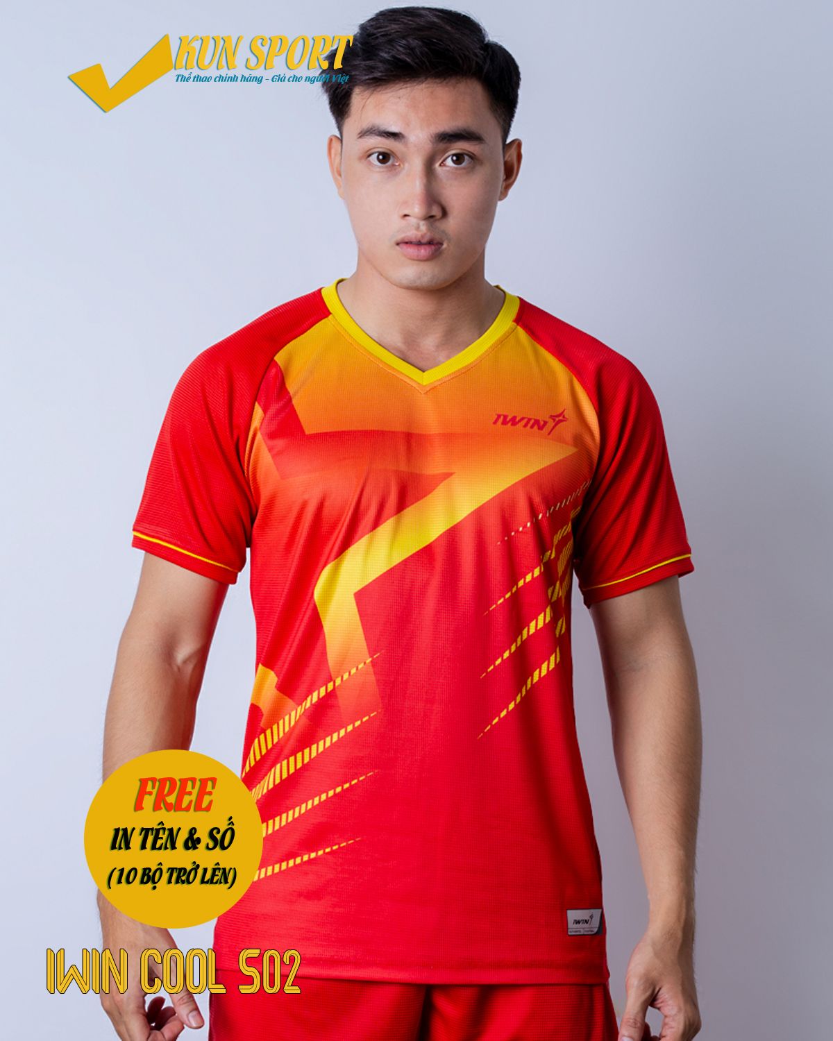 Bộ áo IWIN COOL S02 - Đỏ