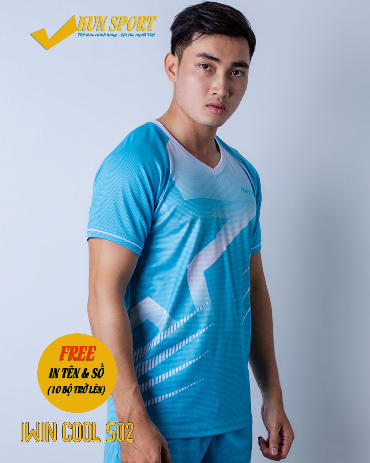 Bộ áo IWIN COOL S02 - Xanh ya