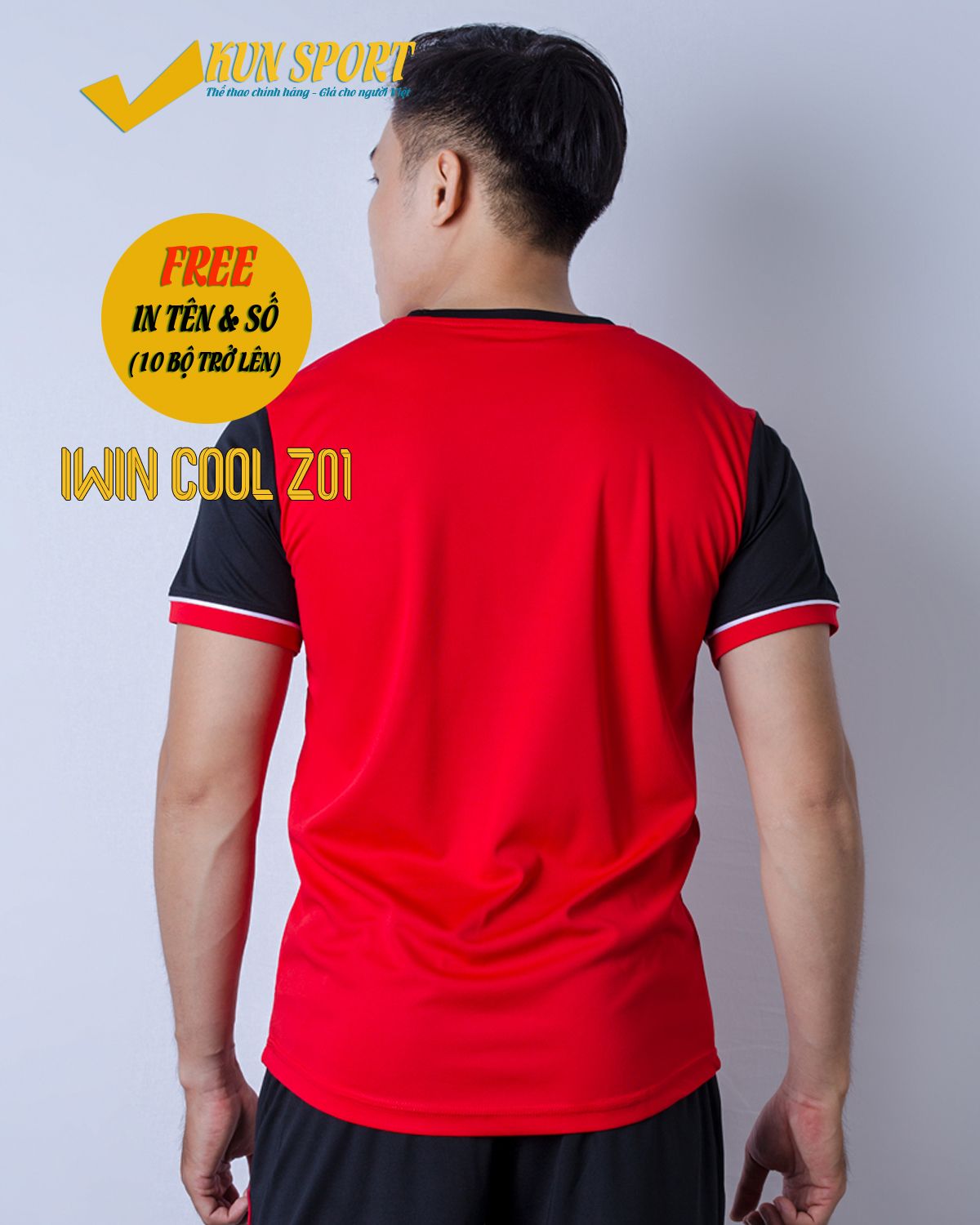 Bộ áo IWIN COOL Z01 - Đỏ