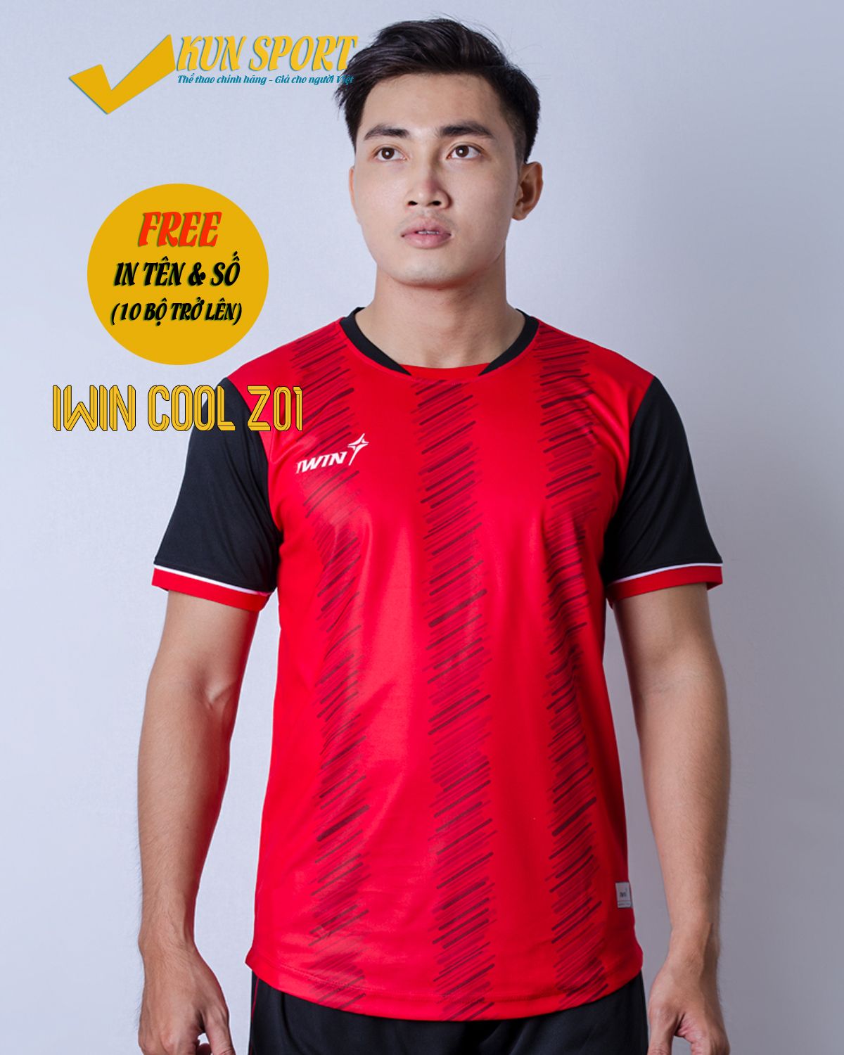 Bộ áo IWIN COOL Z01 - Đỏ
