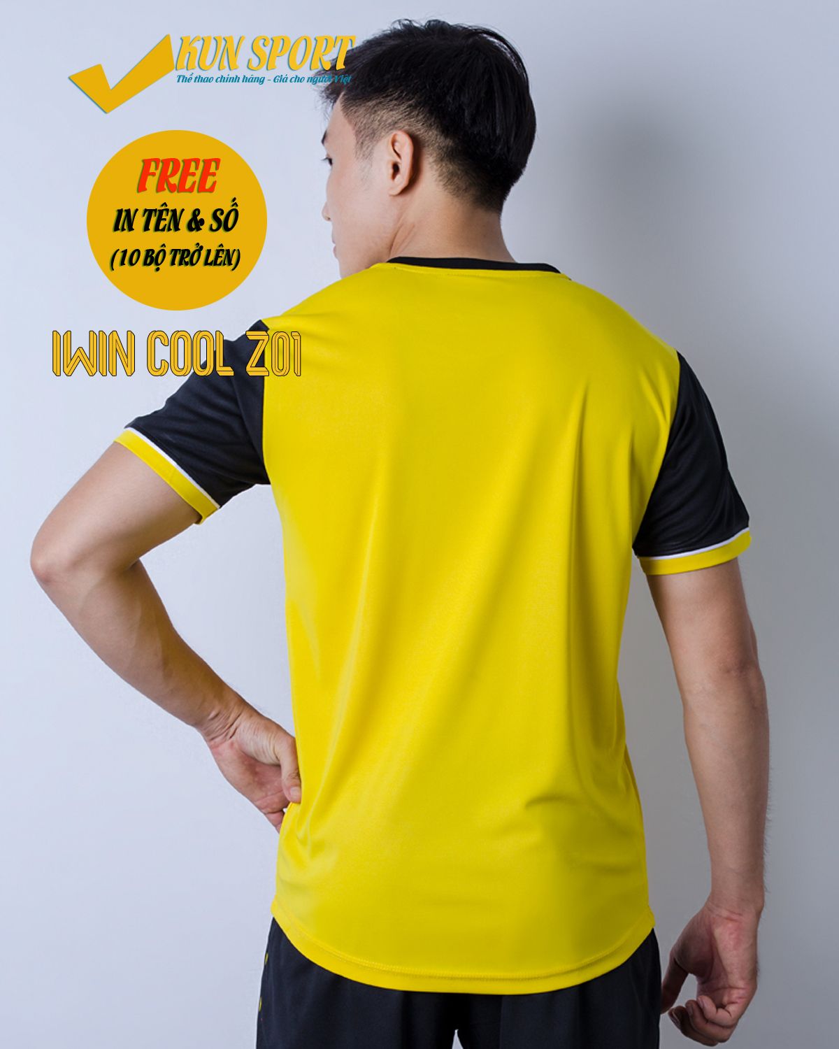 Bộ áo IWIN COOL Z01 - Vàng
