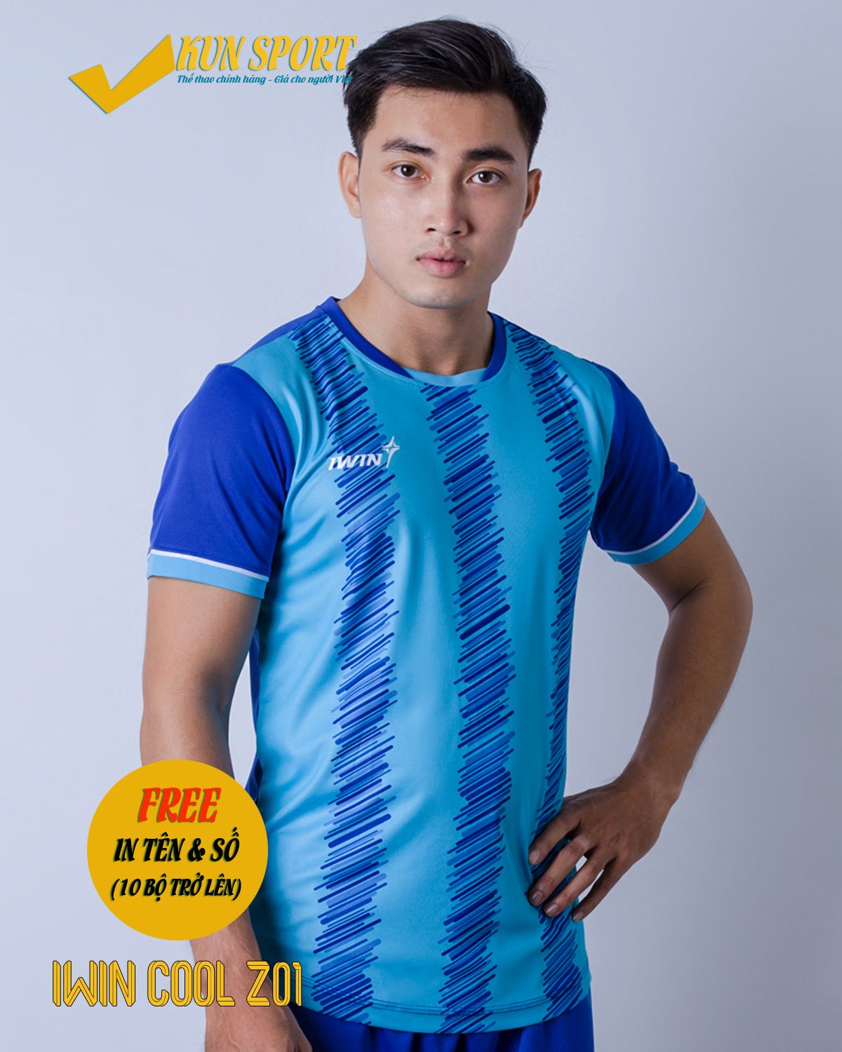 Bộ áo IWIN COOL Z01 - Xanh ya