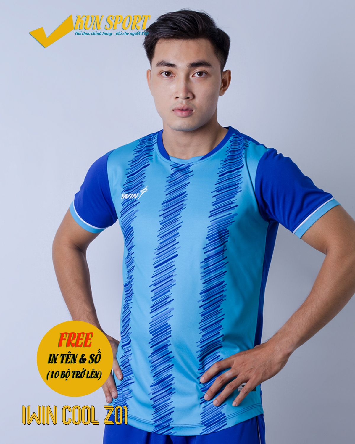 Bộ áo IWIN COOL Z01 - Xanh ya