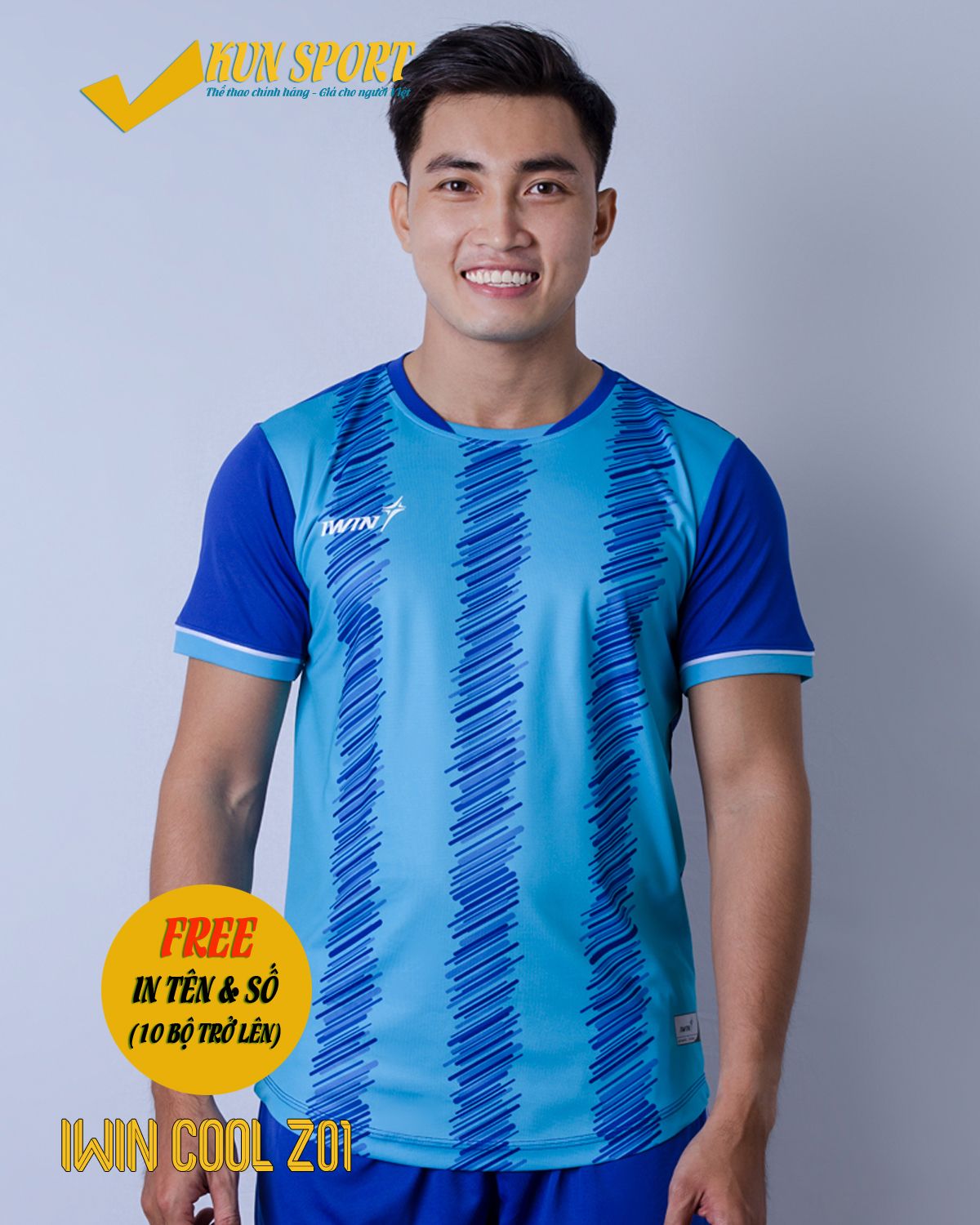 Bộ áo IWIN COOL Z01 - Xanh ya