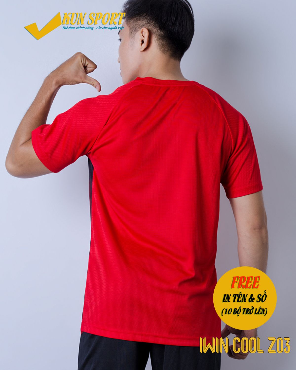 Bộ áo IWIN COOL Z03 - Đỏ