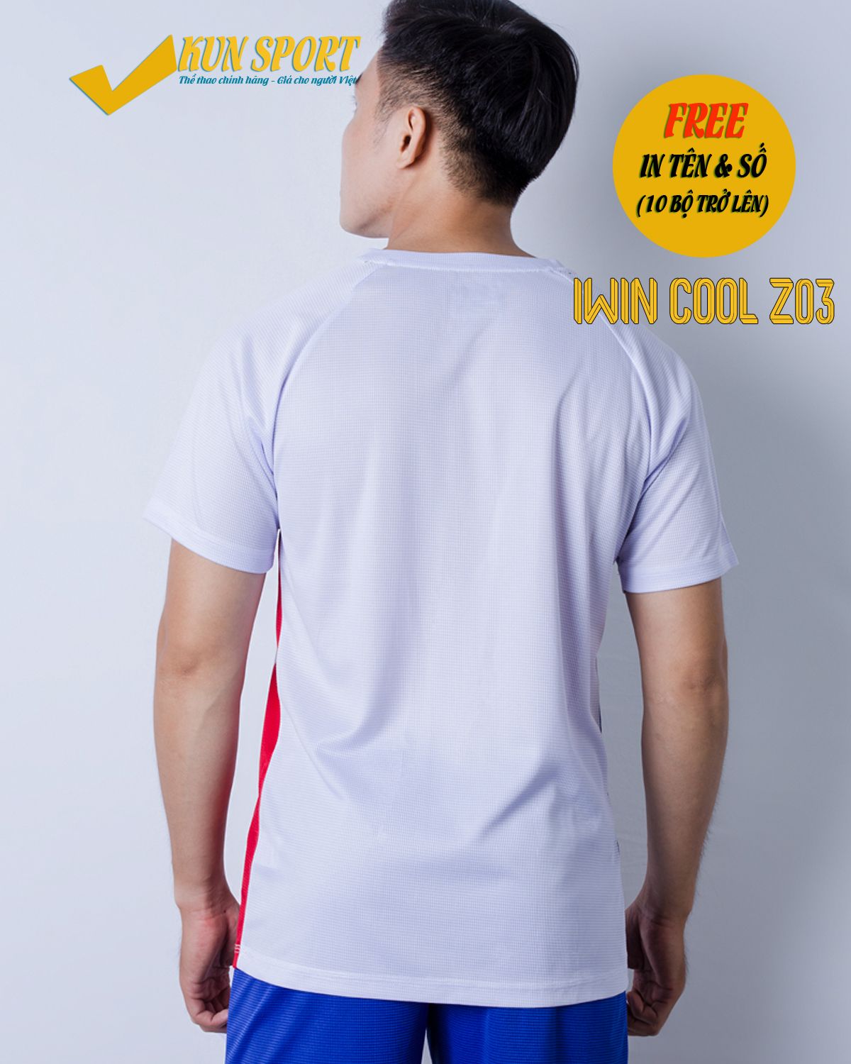 Bộ áo IWIN COOL Z03 - Trắng