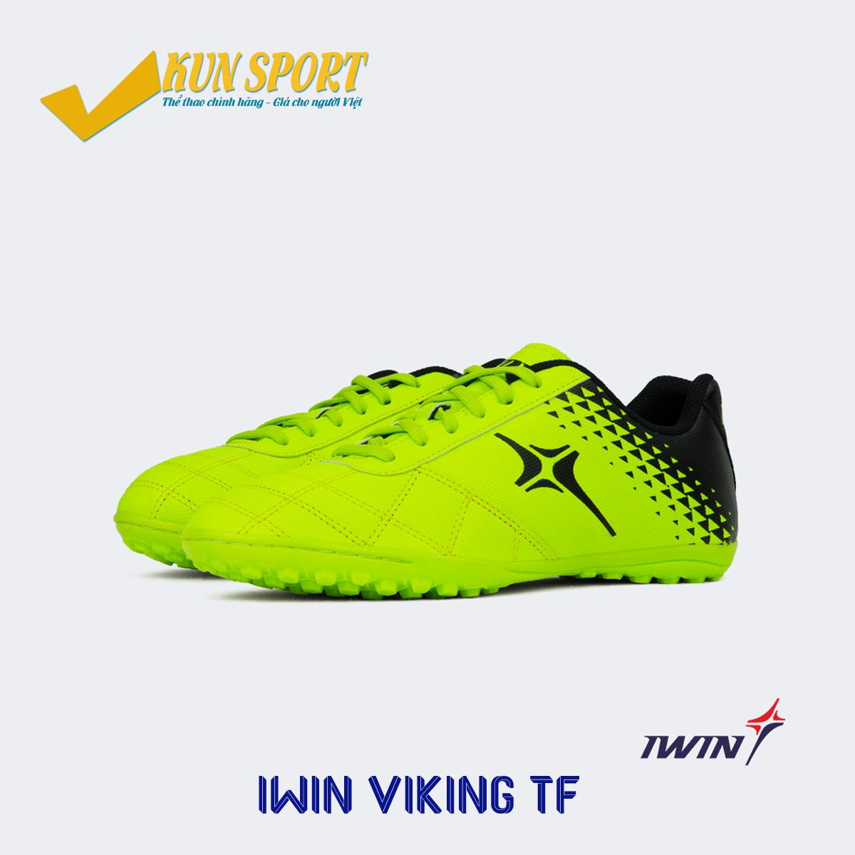 Giày IWIN VIKING TF - Xanh dạ quang