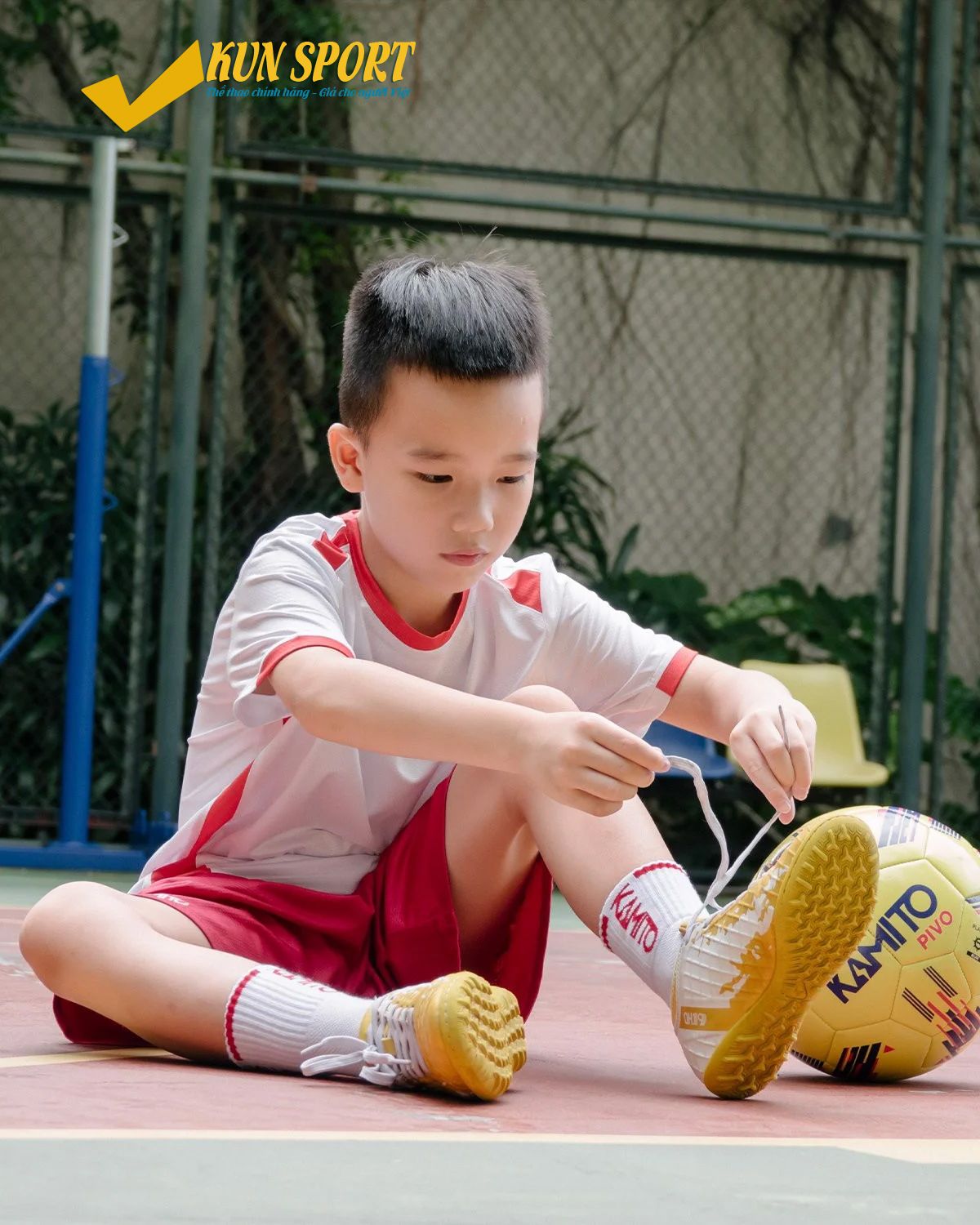 Áo đá bóng KAMITO KID - Trắng