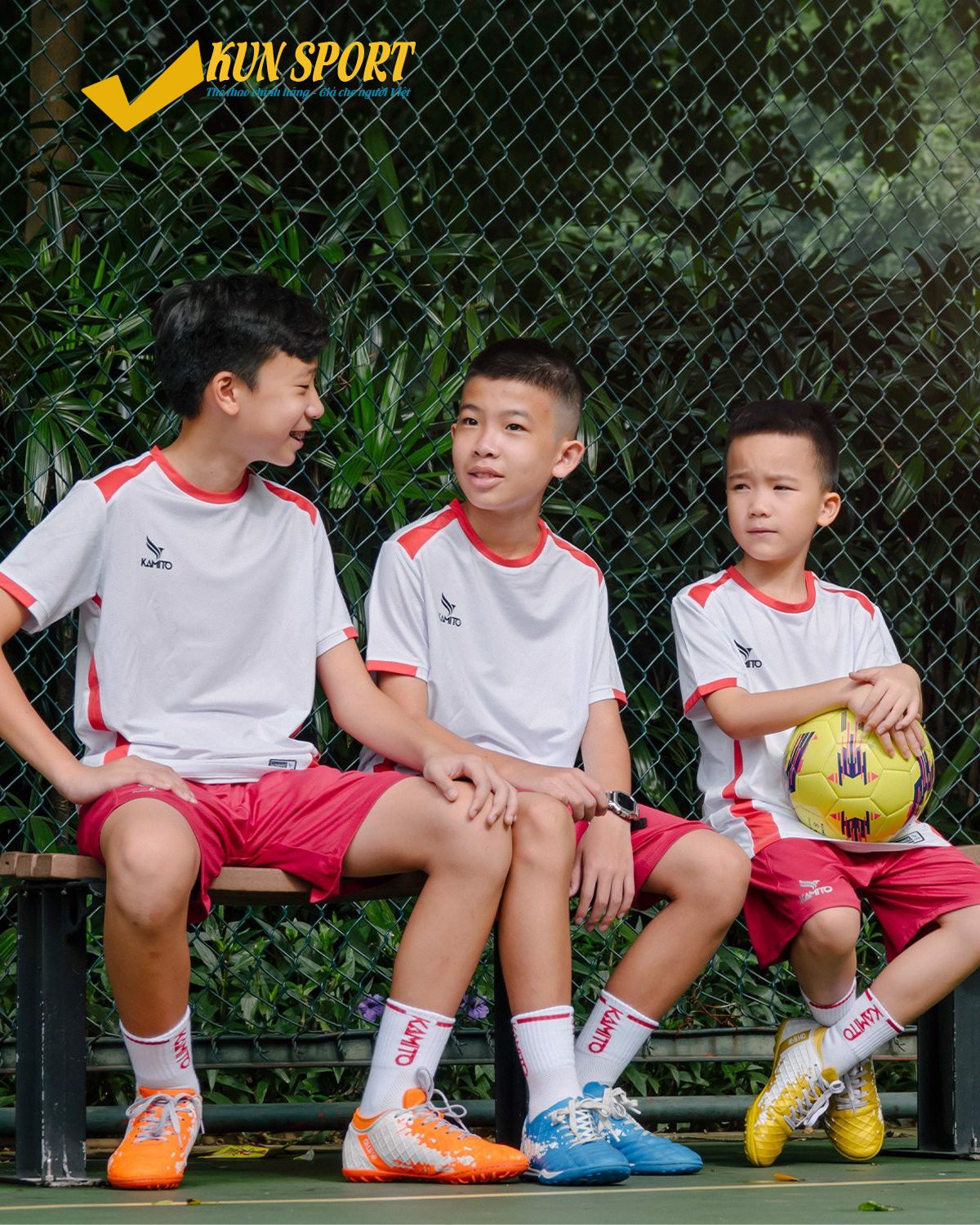 Áo đá bóng KAMITO KID - Trắng
