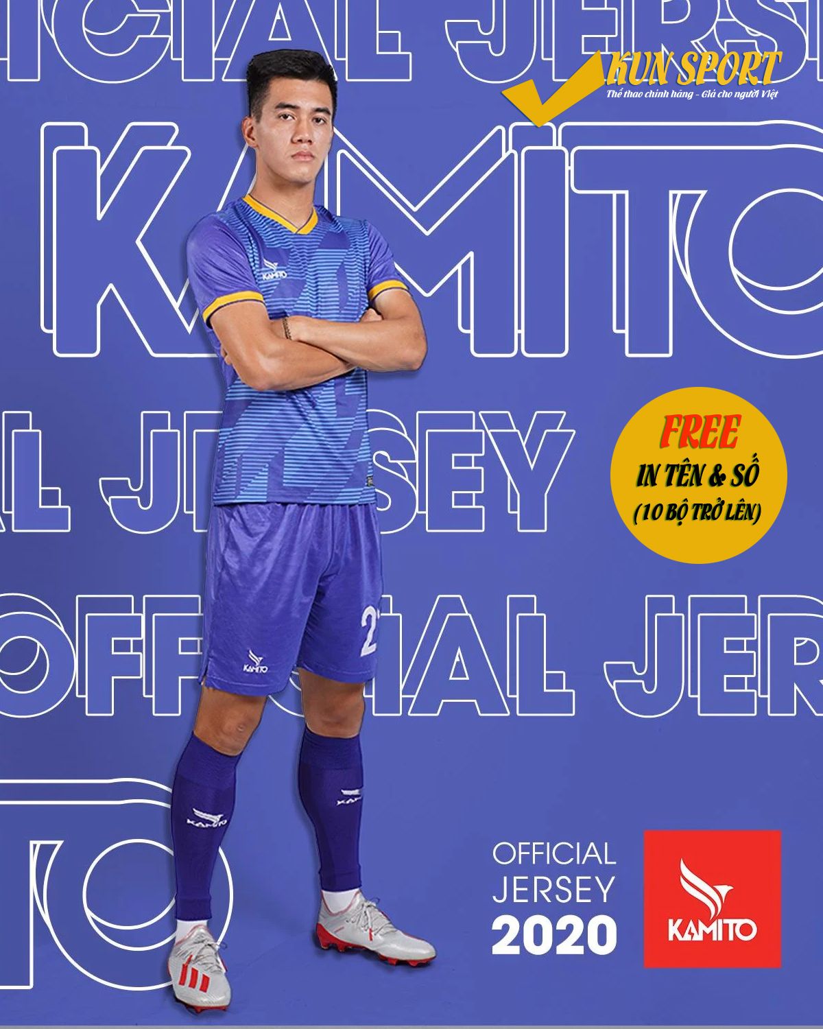 Bộ áo KAMITO 2020 Xanh