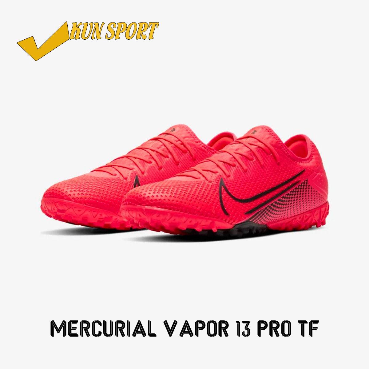 Nike Mercurial Vapor 13 Pro TF – AT8004-606 – ĐỎ HỒNG/ ĐEN