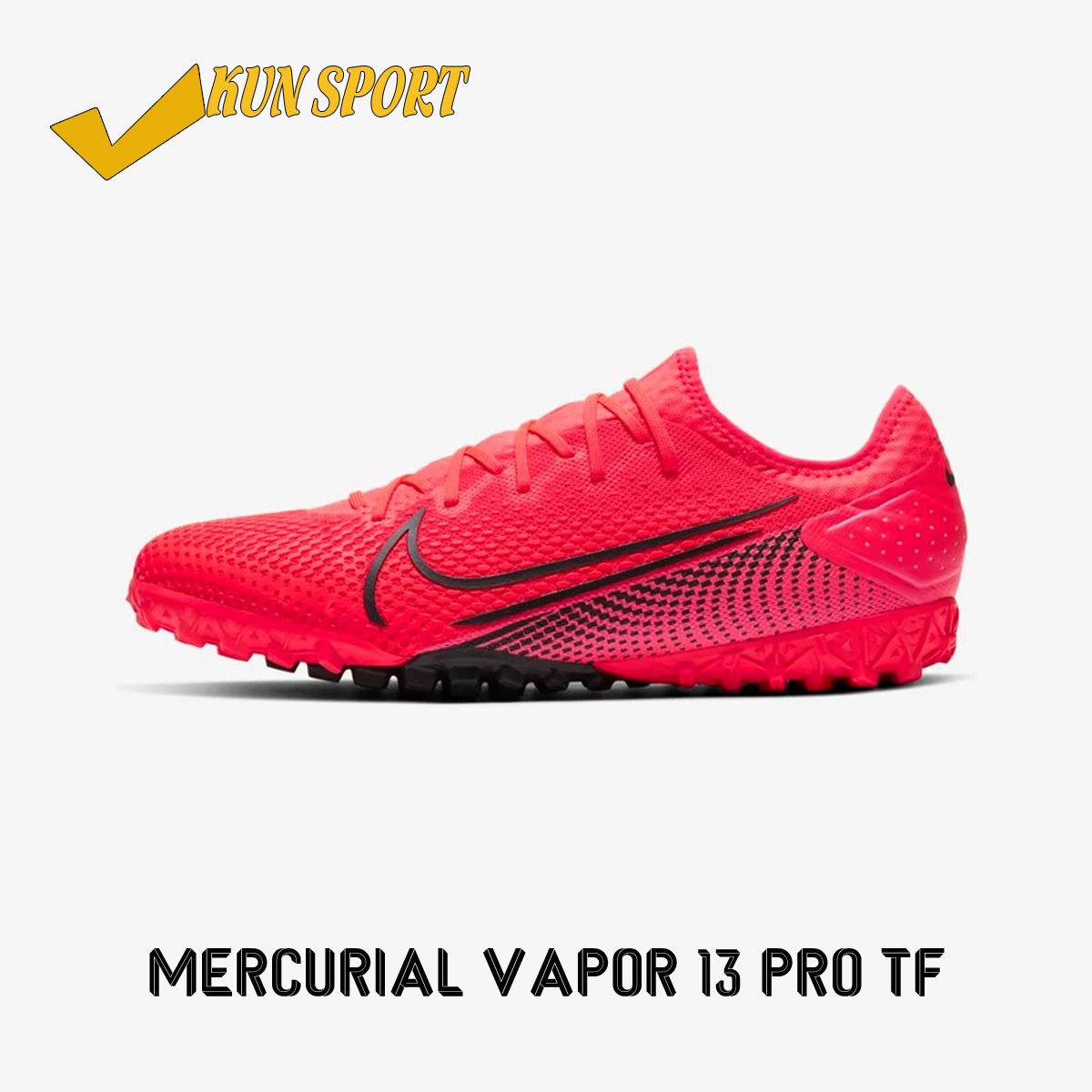 Nike Mercurial Vapor 13 Pro TF – AT8004-606 – ĐỎ HỒNG/ ĐEN