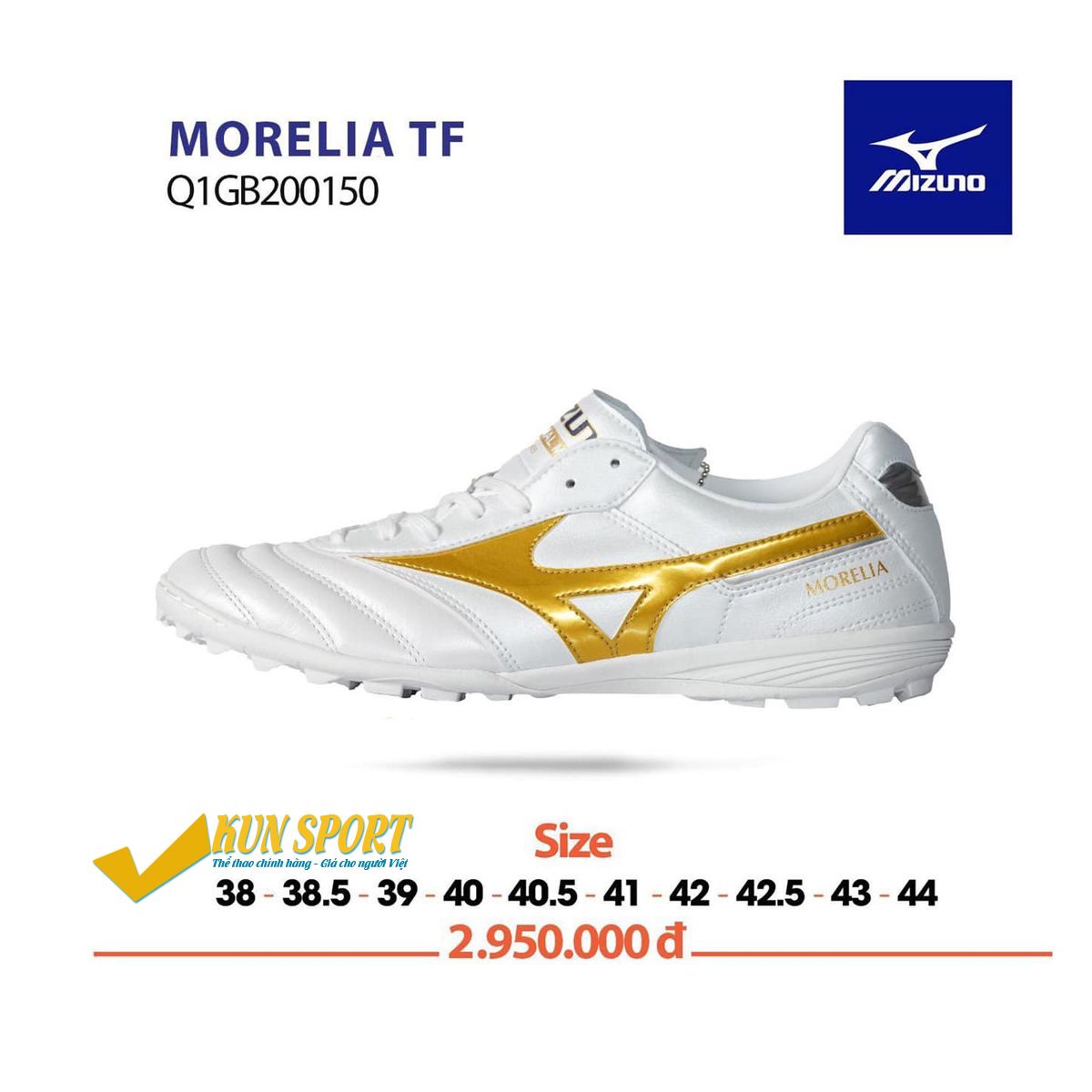 MIZUNO MORELIA TF - Trắng