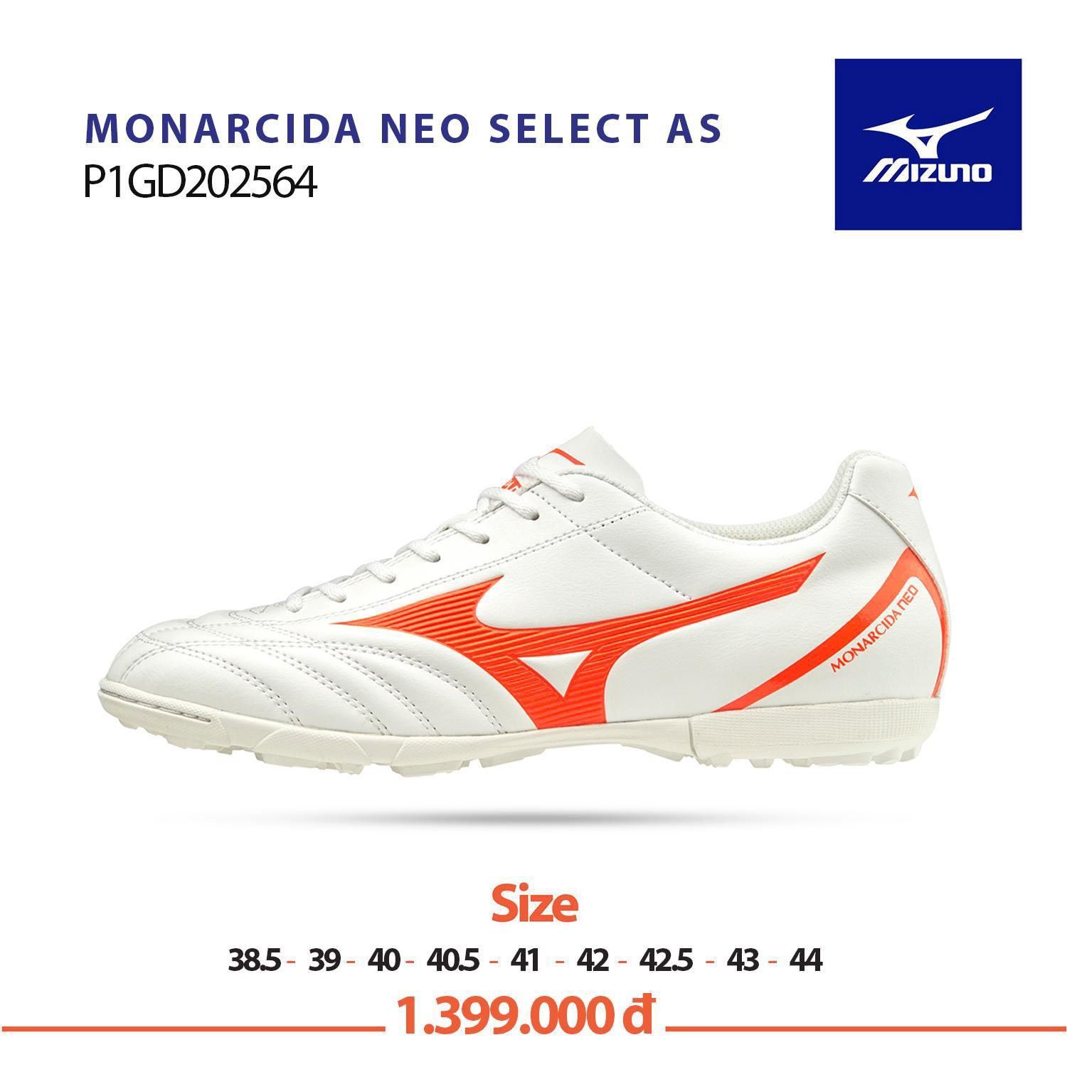 MIZUNO MONARCIDA NEO SELECT AS - Trắng