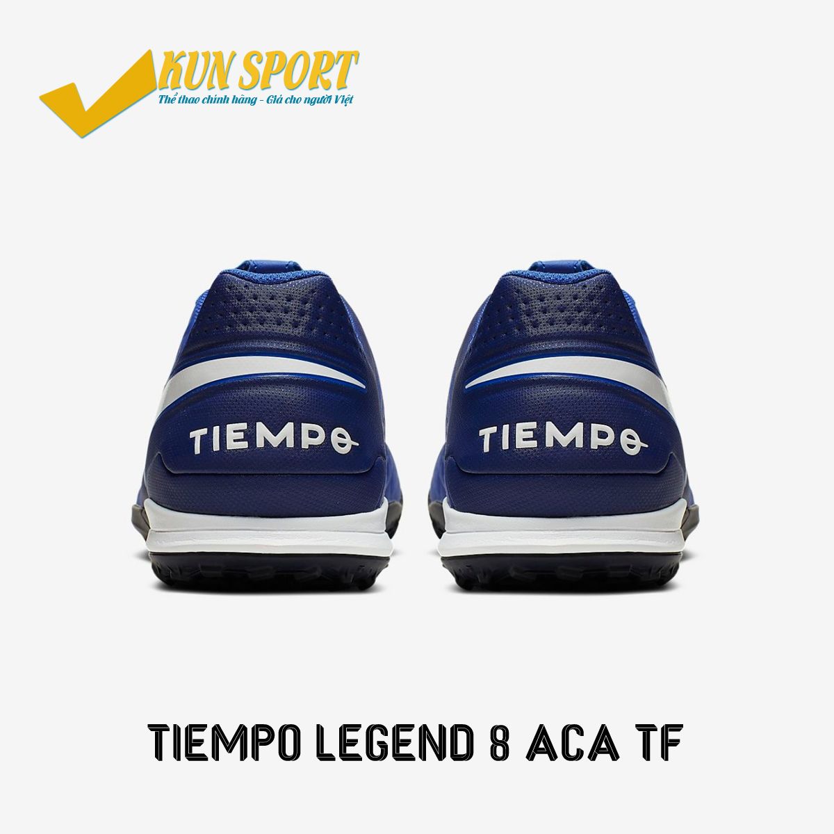 NIKE TIEMPO LEGEND 8 ACADEMY TF NEW LIGHTS - HYPER ROYAL/WHITE - AT6100-414