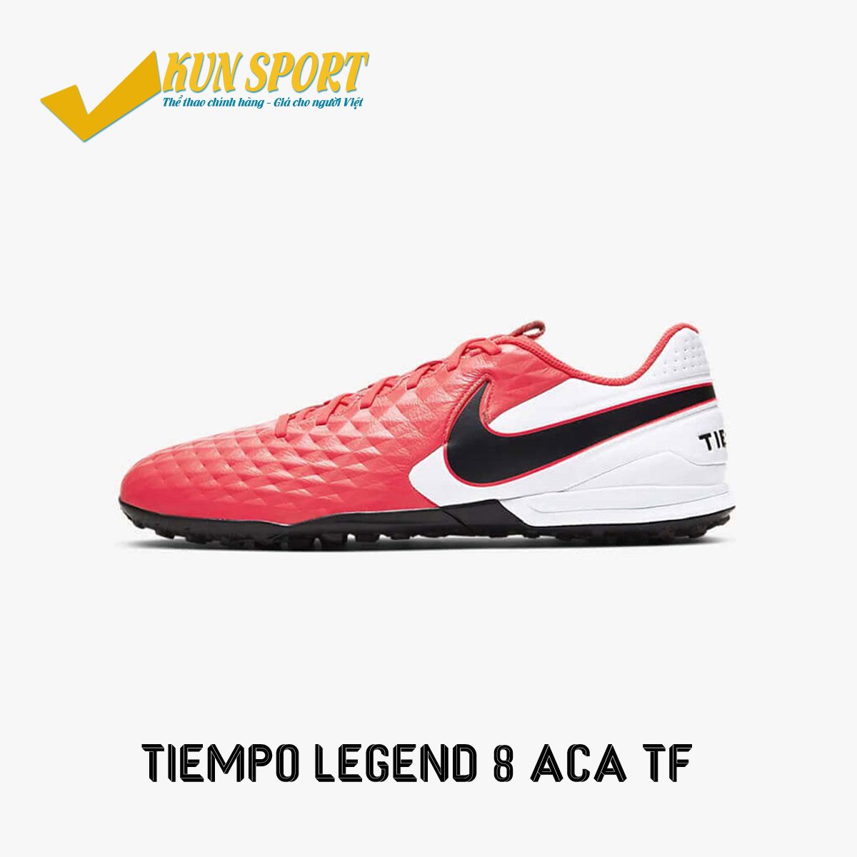 NIKE TIEMPO LEGEND 8 ACADEMY TF FUTURE LAB - LASER CRIMSON/BLACK/WHITE - AT6100-606