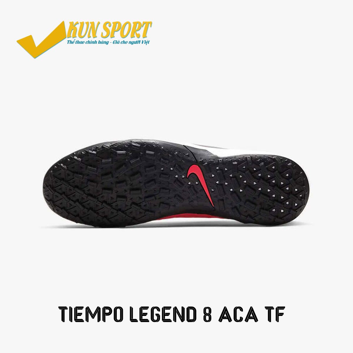 NIKE TIEMPO LEGEND 8 ACADEMY TF FUTURE LAB - LASER CRIMSON/BLACK/WHITE - AT6100-606