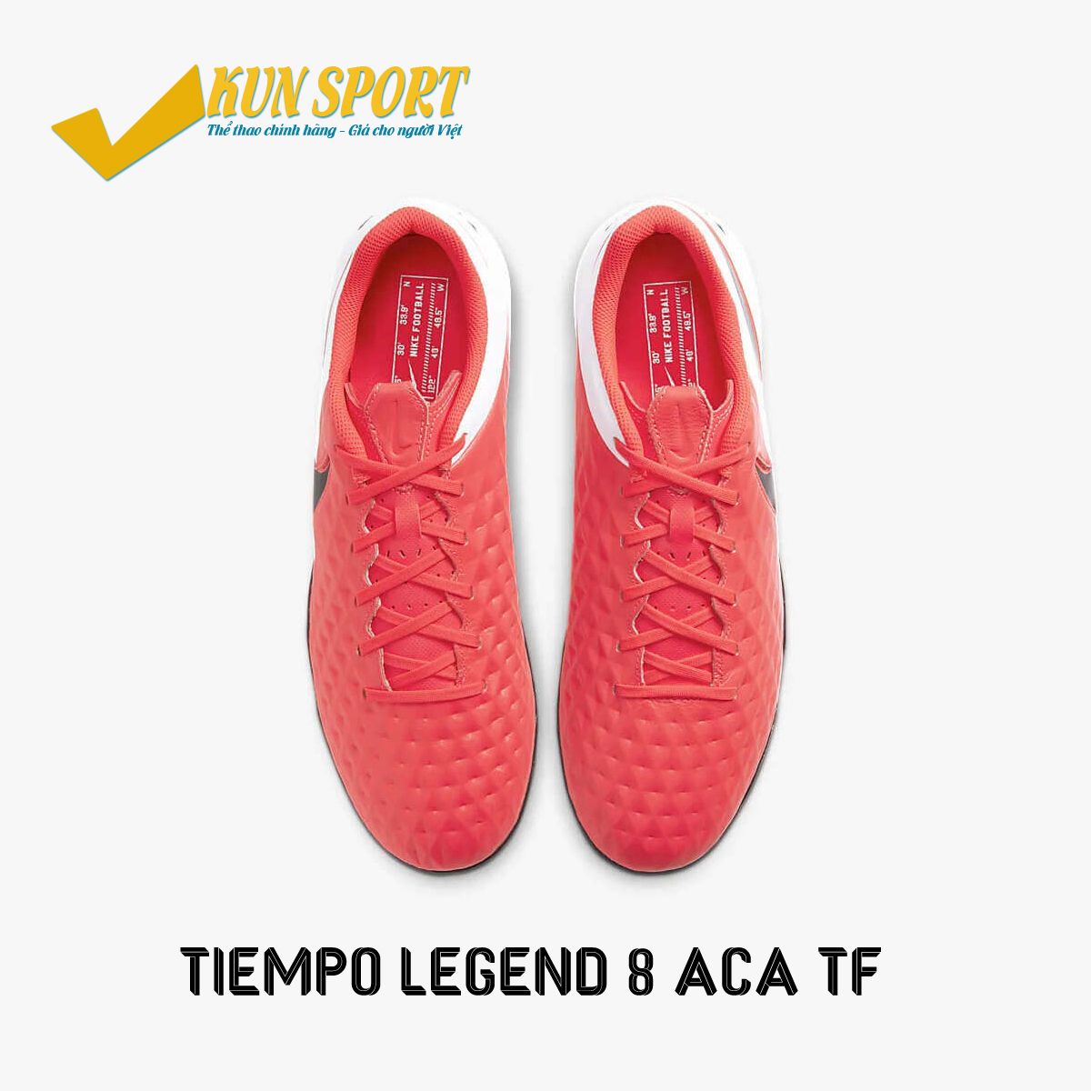 NIKE TIEMPO LEGEND 8 ACADEMY TF FUTURE LAB - LASER CRIMSON/BLACK/WHITE - AT6100-606