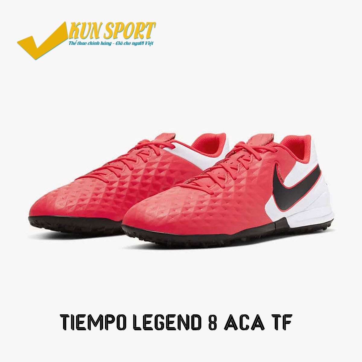 NIKE TIEMPO LEGEND 8 ACADEMY TF FUTURE LAB - LASER CRIMSON/BLACK/WHITE - AT6100-606