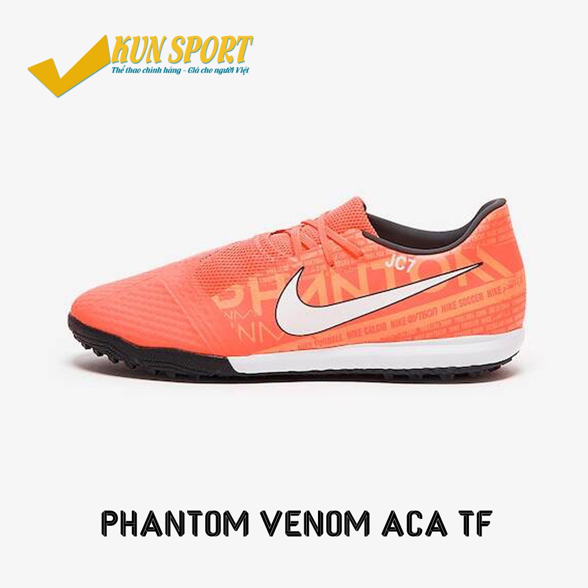 NIKE PHANTOM VENOM ACADEMY TF - Bright Mango/White - AO0571-810