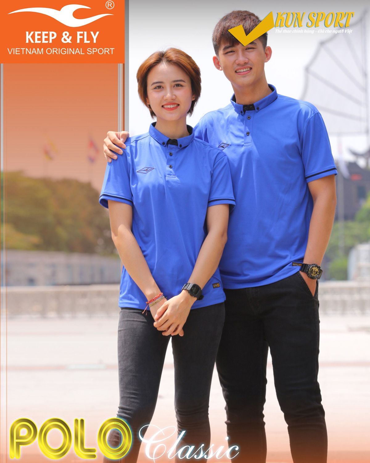 Áo POLO CLASSIC 1 - Xanh dương