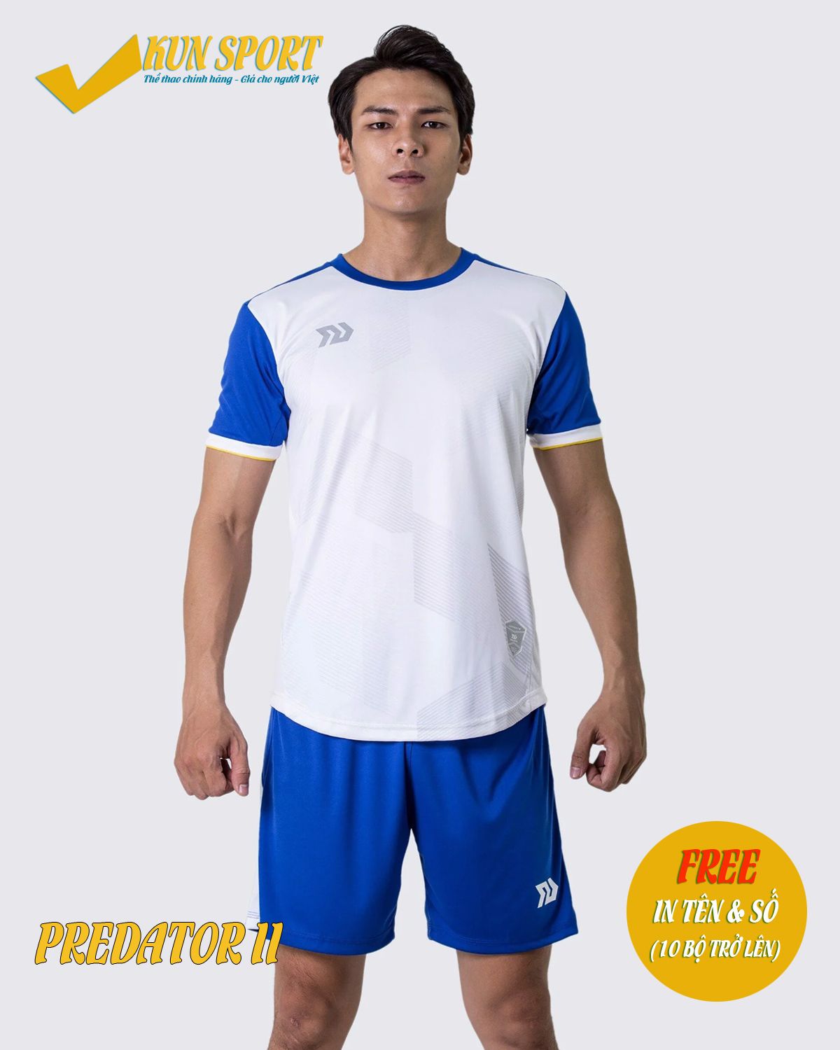 Bộ áo BULBAL PREDATOR - Trắng