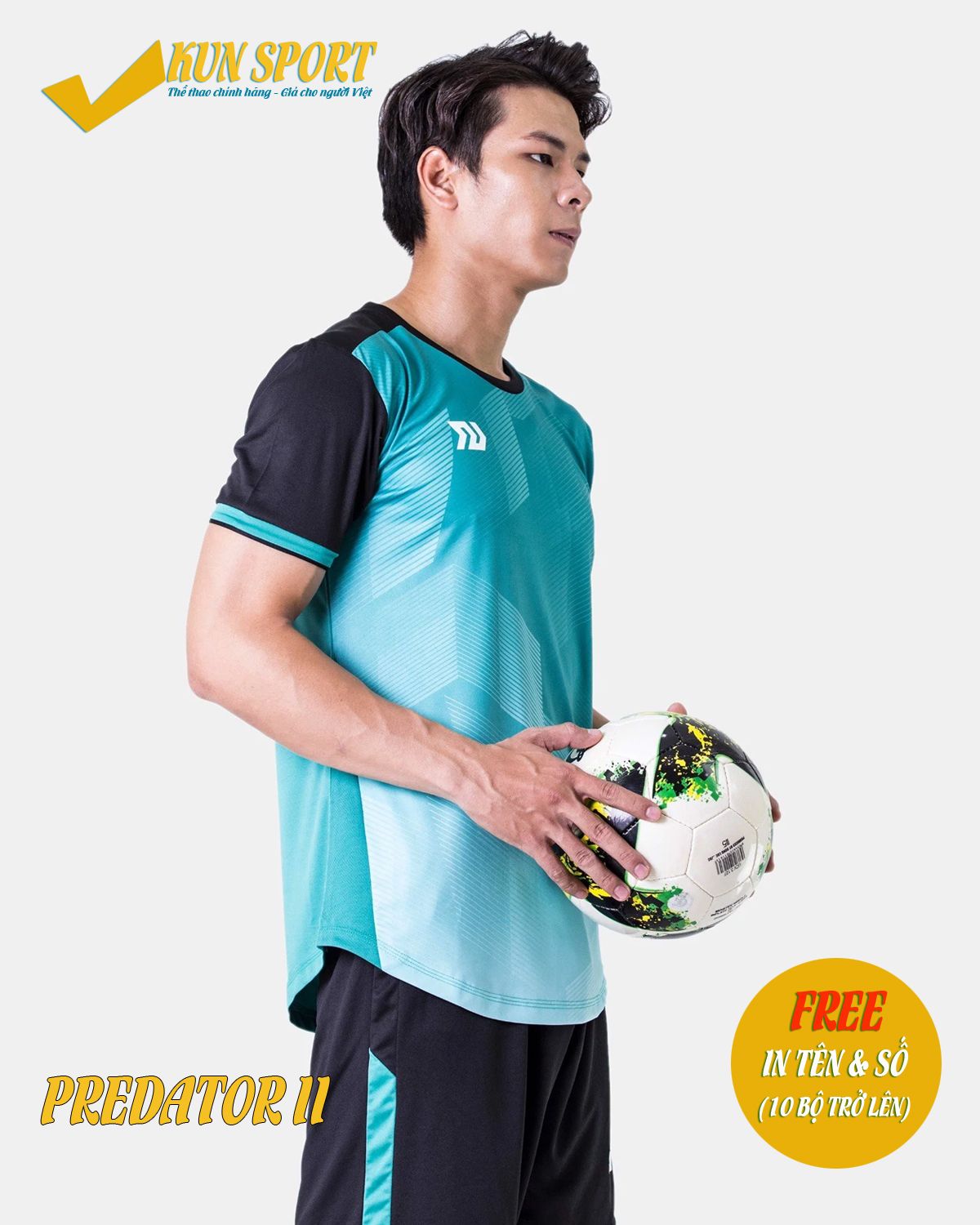 Bộ áo BULBAL PREDATOR - Xanh lý