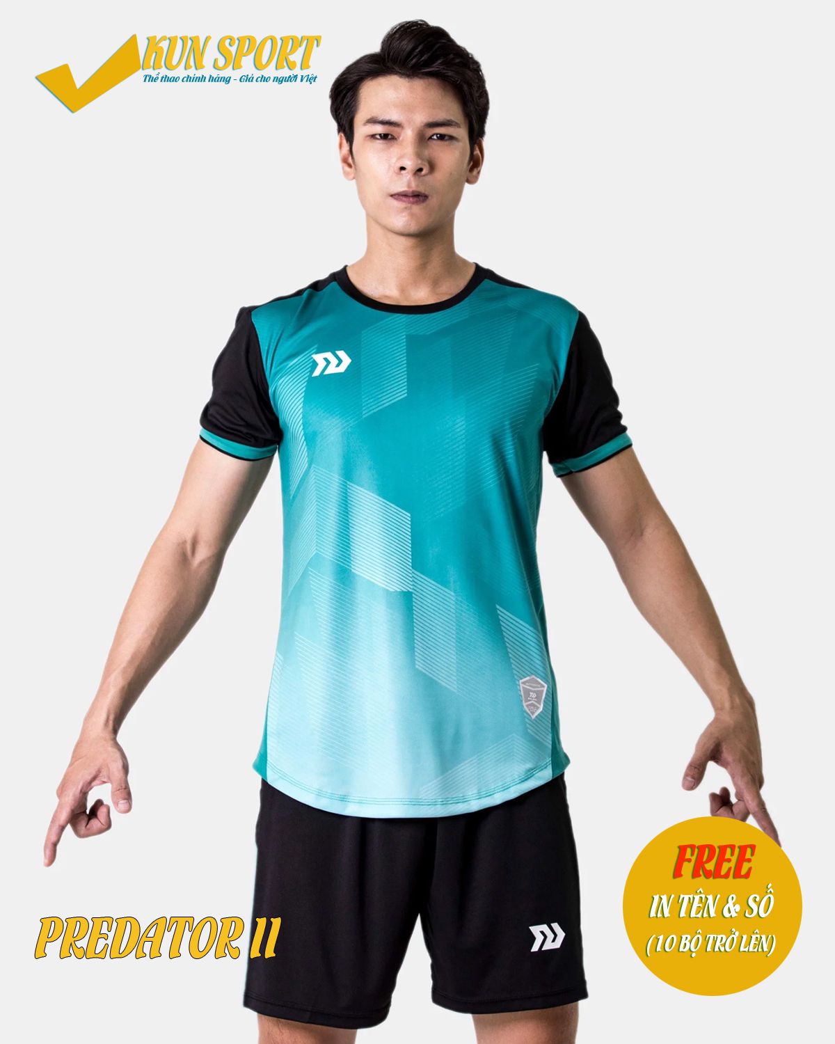 Bộ áo BULBAL PREDATOR - Xanh lý