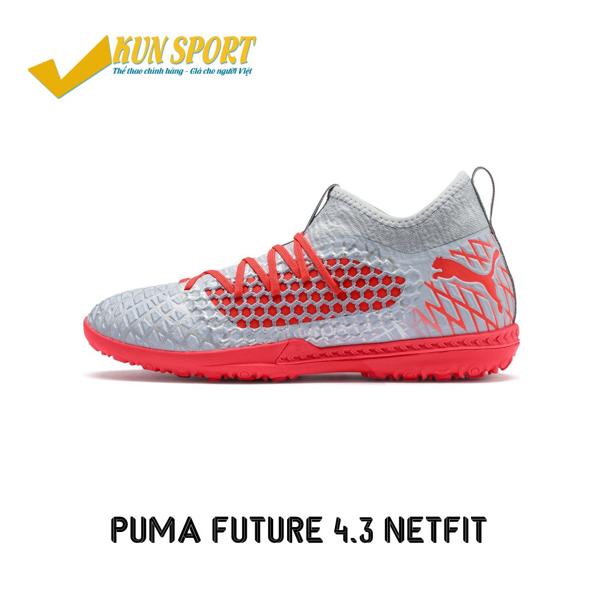 PUMA FUTURE 4.3 NETFIT TF ANTHEM - GLACIAL BLUE/ENERGY RED - 105685-01