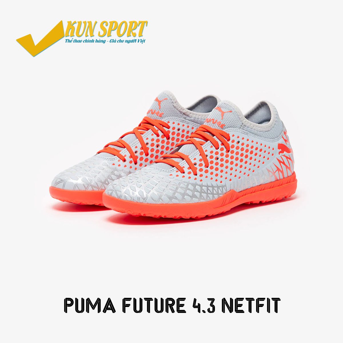 PUMA FUTURE 4.3 NETFIT TF ANTHEM - GLACIAL BLUE/ENERGY RED - 105685-01