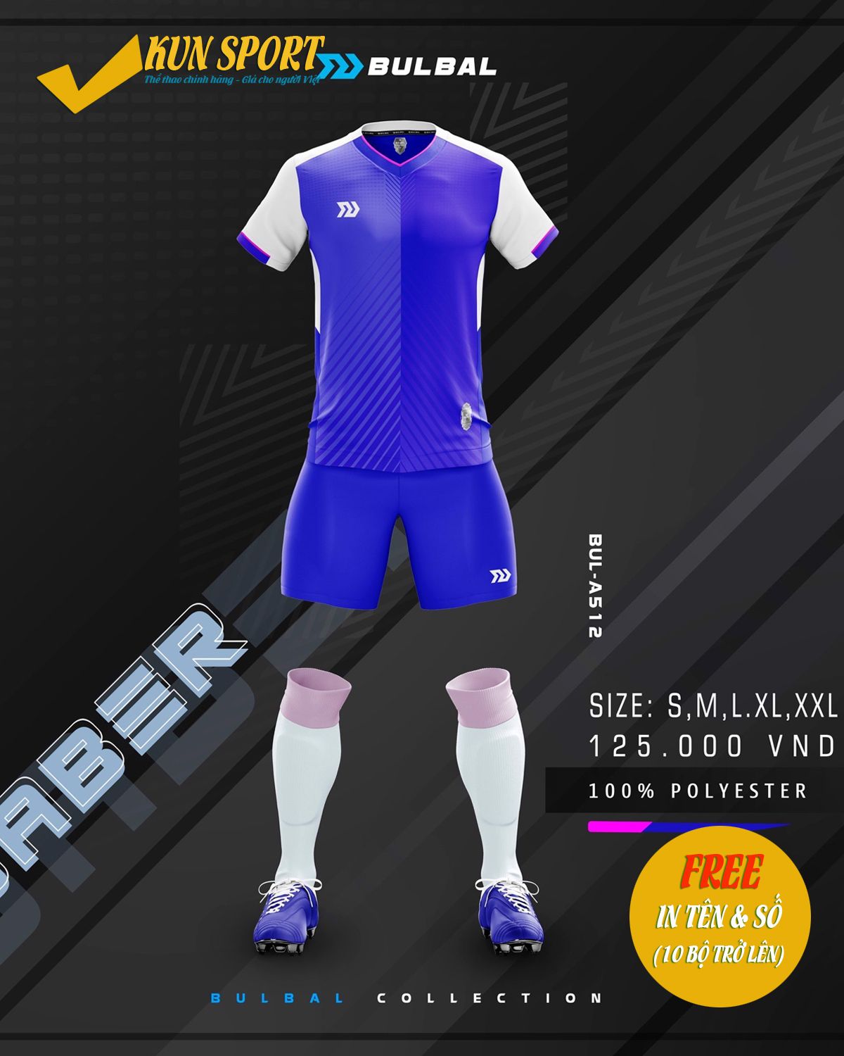 Bộ áo BULBAL SABER - Xanh dương