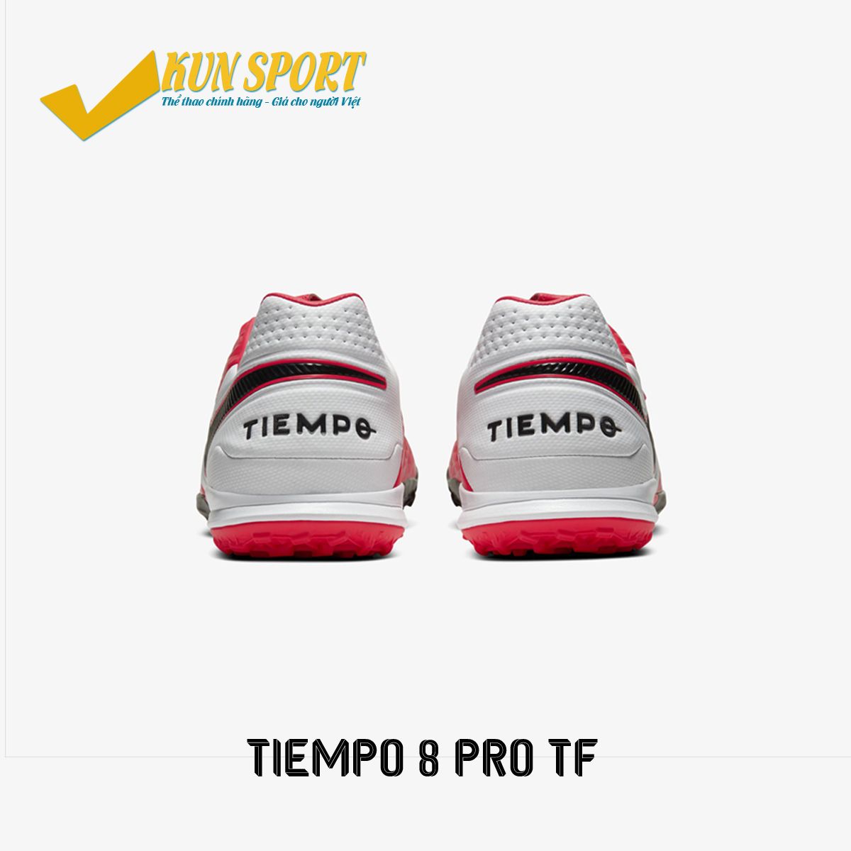 NIKE TIEMPO LEGEND 8 REACT PRO TF FUTURE LAB - LASER CRIMSON/WHITE/BLACK AT6136-606-36