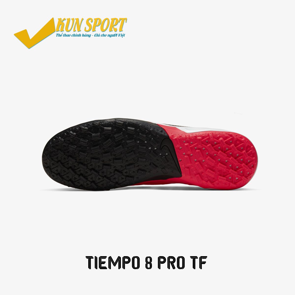 NIKE TIEMPO LEGEND 8 REACT PRO TF FUTURE LAB - LASER CRIMSON/WHITE/BLACK AT6136-606-36