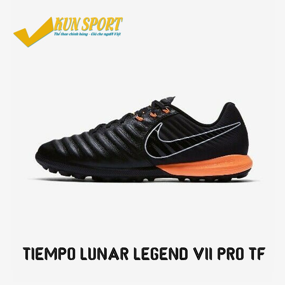 NIKE TIEMPO LUNAR LEGEND VII PRO TF – Black/Total Orange/Black AH7249-080