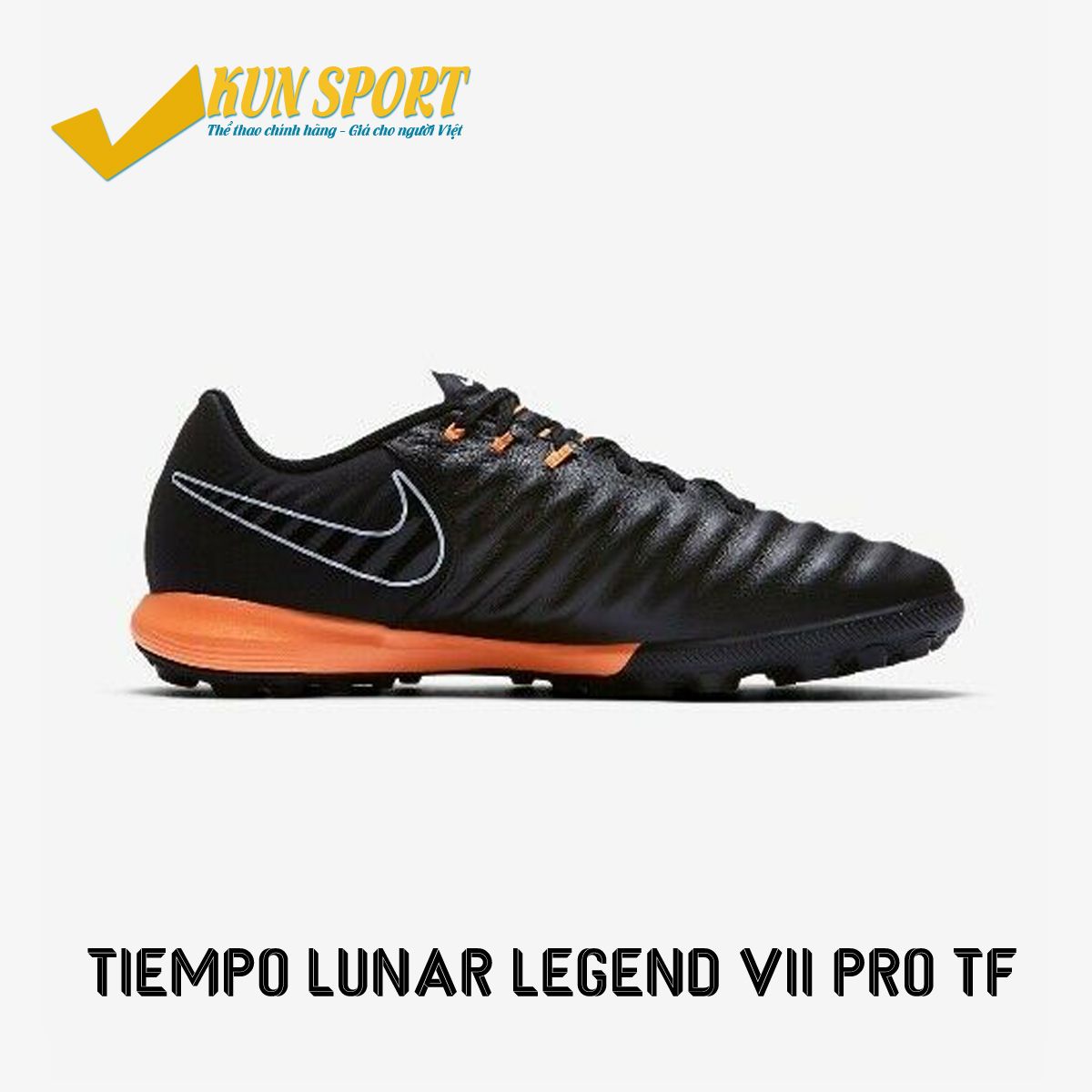 NIKE TIEMPO LUNAR LEGEND VII PRO TF – Black/Total Orange/Black AH7249-080