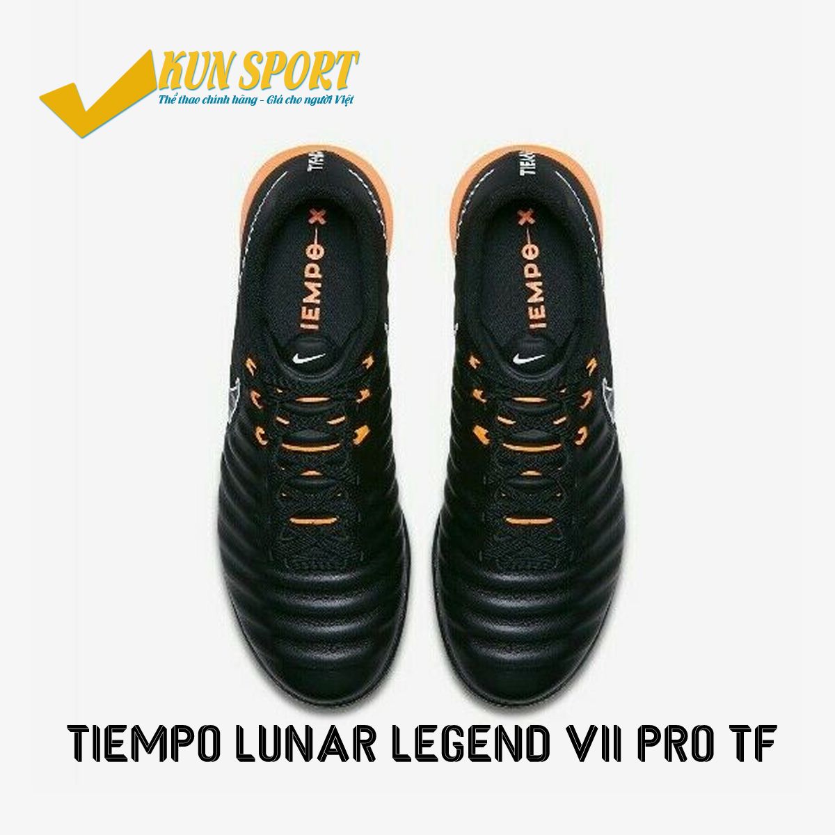 NIKE TIEMPO LUNAR LEGEND VII PRO TF – Black/Total Orange/Black AH7249-080