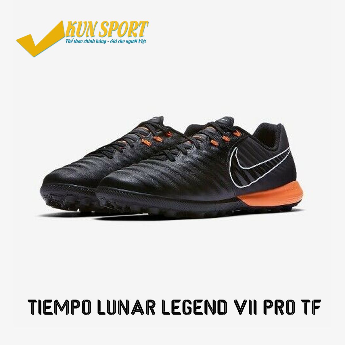 NIKE TIEMPO LUNAR LEGEND VII PRO TF – Black/Total Orange/Black AH7249-080