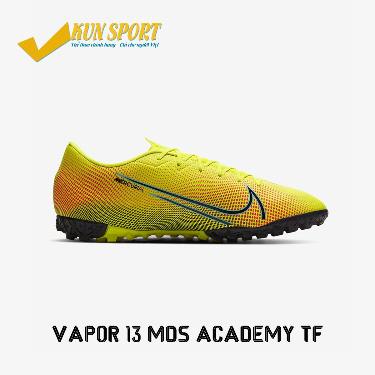 NIKE MERCURIAL VAPOR 13 ACADEMY TF DREAM SPEED 2 - LEMON VENOM/BLACK/AURORA GREEN - CJ1306-703