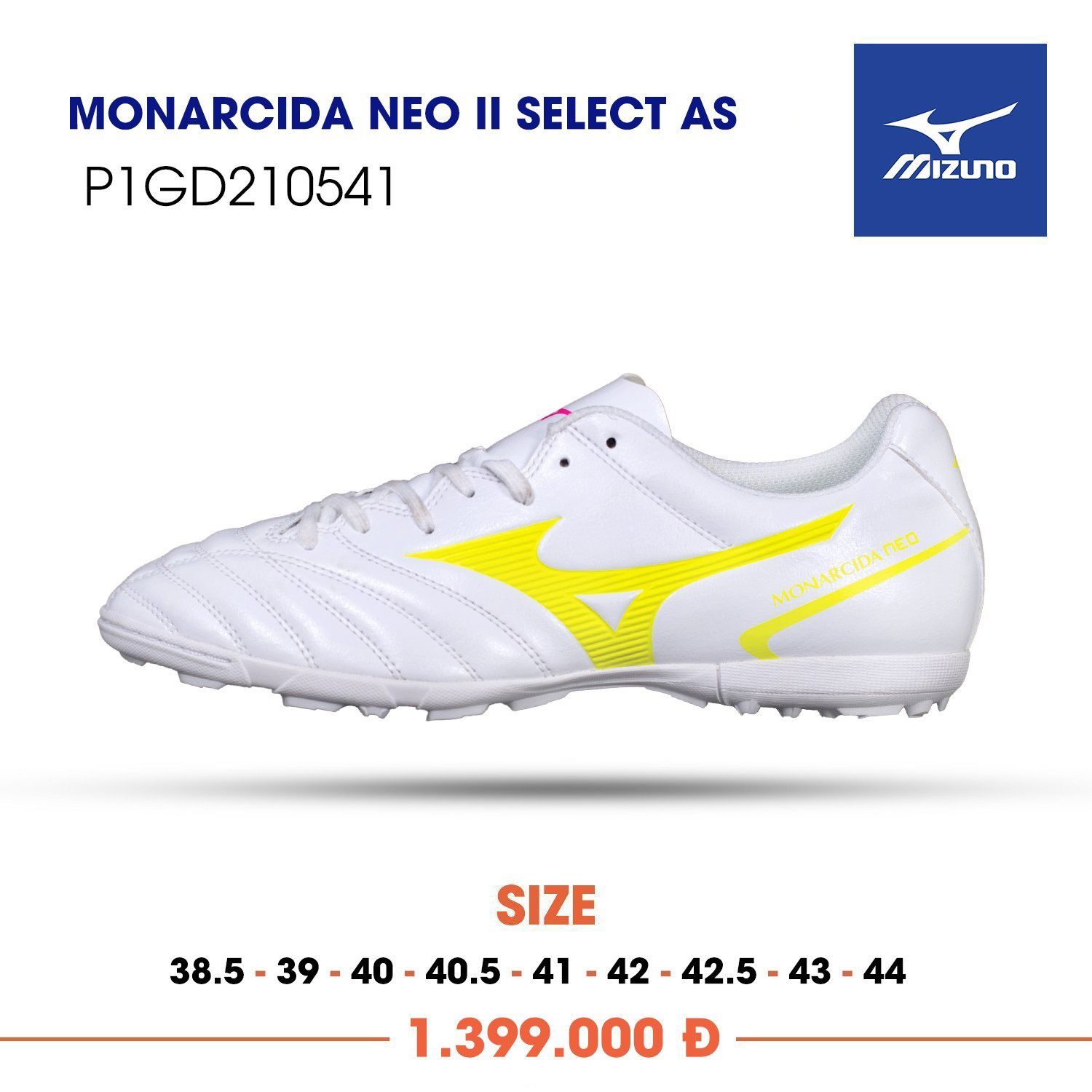 MIZUNO MONARCIDA NEO II SELECT AS - Trắng