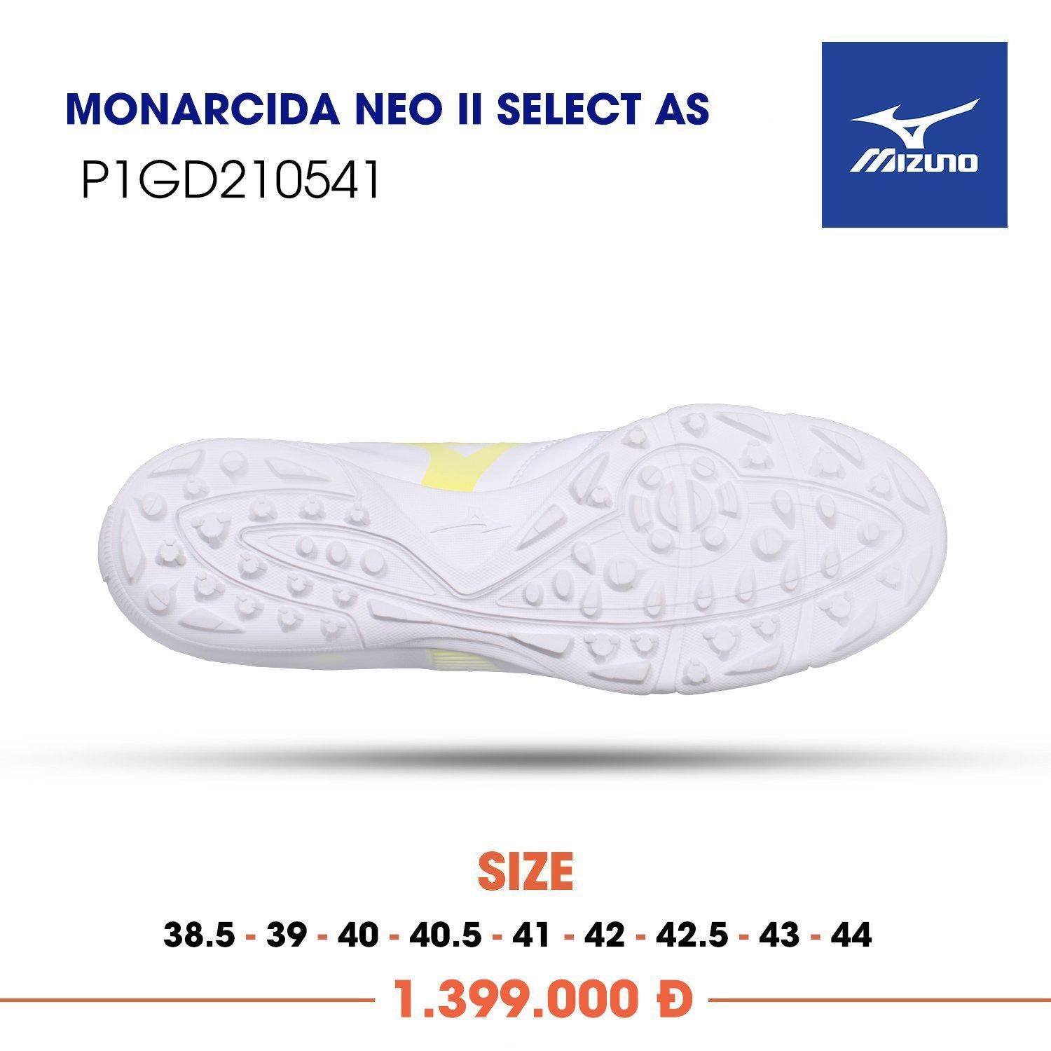 MIZUNO MONARCIDA NEO II SELECT AS - Trắng