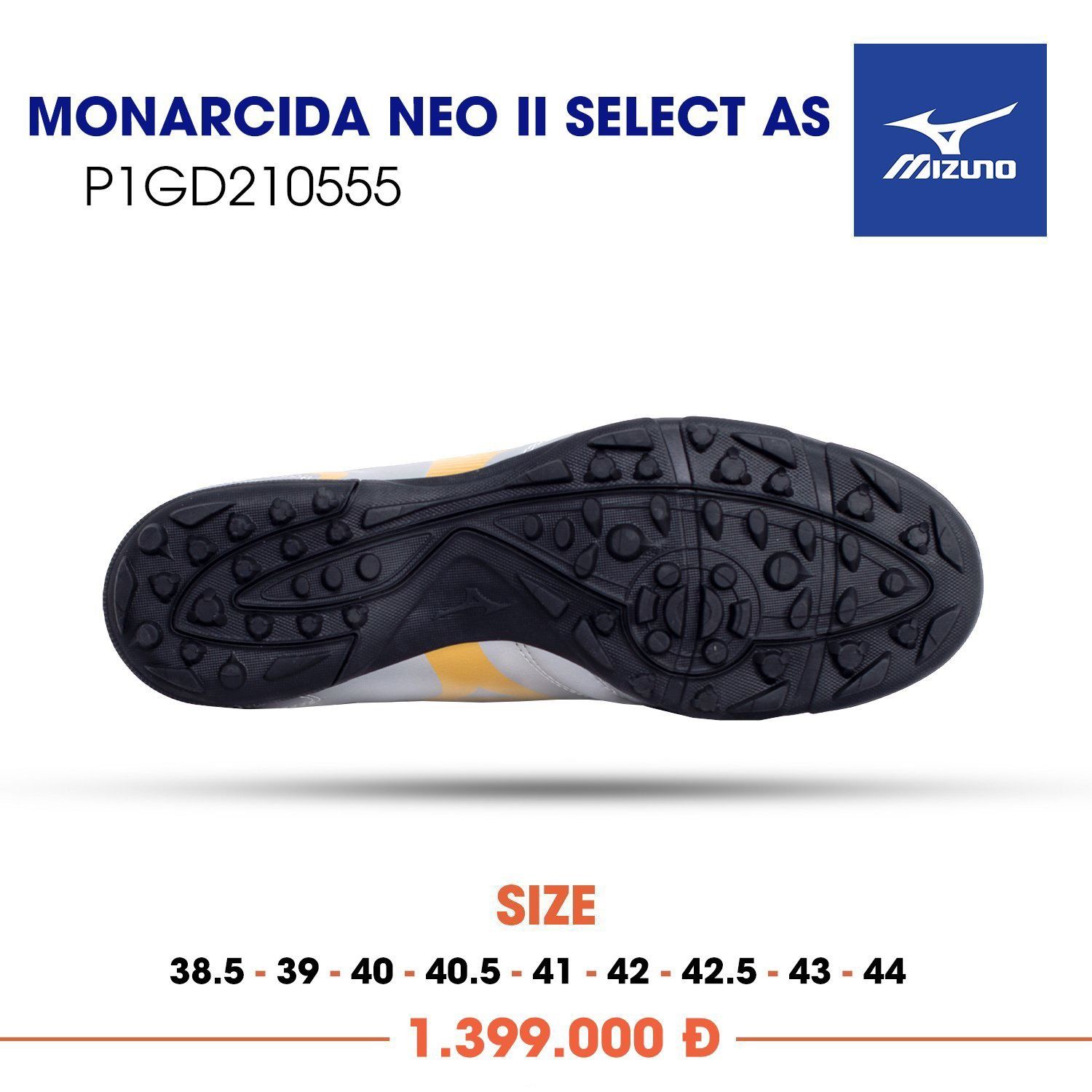 MIZUNO MONARCIDA NEO II SELECT AS - Bạc