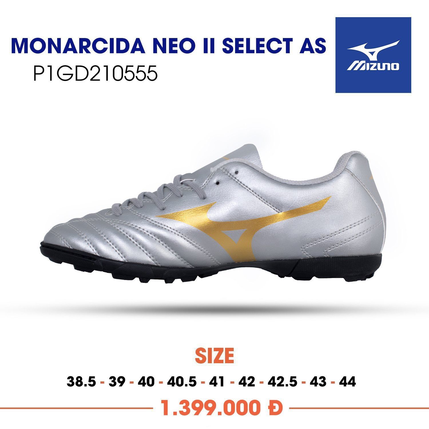 MIZUNO MONARCIDA NEO II SELECT AS - Bạc