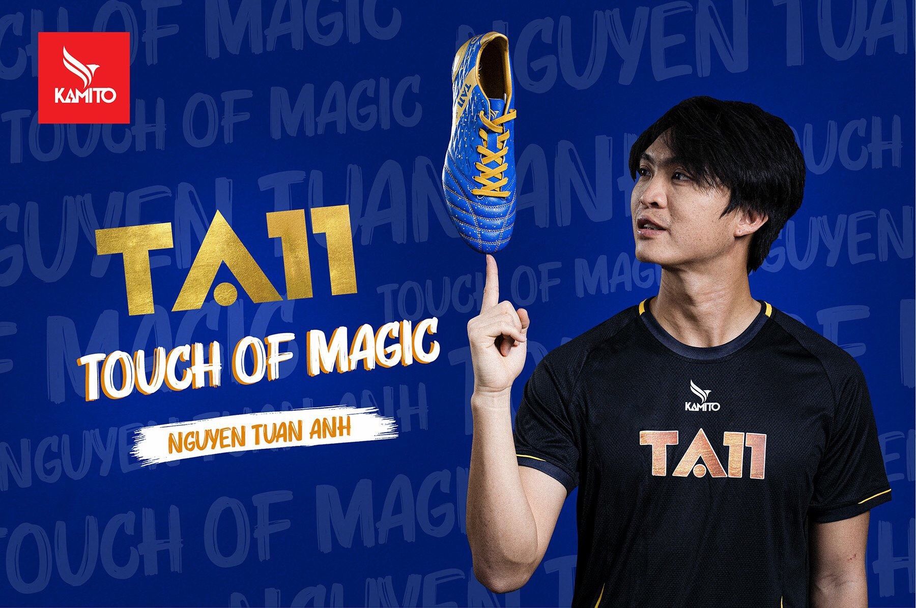 GIÀY ĐÁ BÓNG SÂN CỎ NHÂN TẠO TUẤN ANH KAMITO TA11-AS TF
