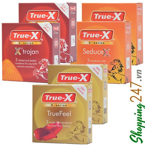 Bộ 6 hộp bao cao su MIX True-X Fun TF-SX-XJ 3 bao