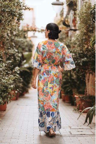  Đầm Boho Hoa Cotton Isla Bonita 